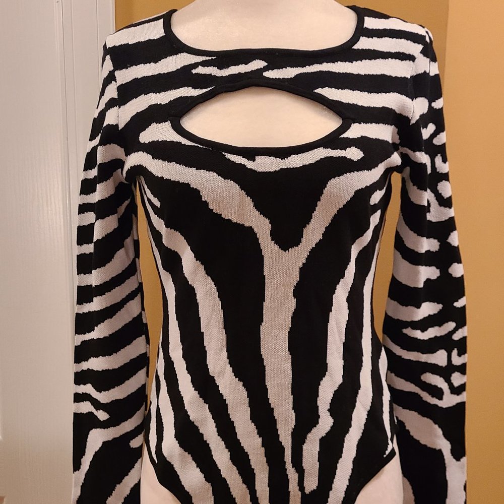 Zebra bodysuit.